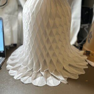 5 Westminster Honeycomb Decorative White  Bells  15 Inches--Made by Beiste